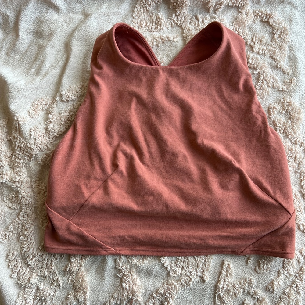 Lululemon Pink longline sports bra!
